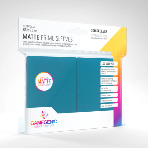 Gamegenic Matte Prime Sleeves: Blue (100)