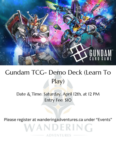 Gundam TCG- Demo Deck (Learn To Play) Wandering Adventures