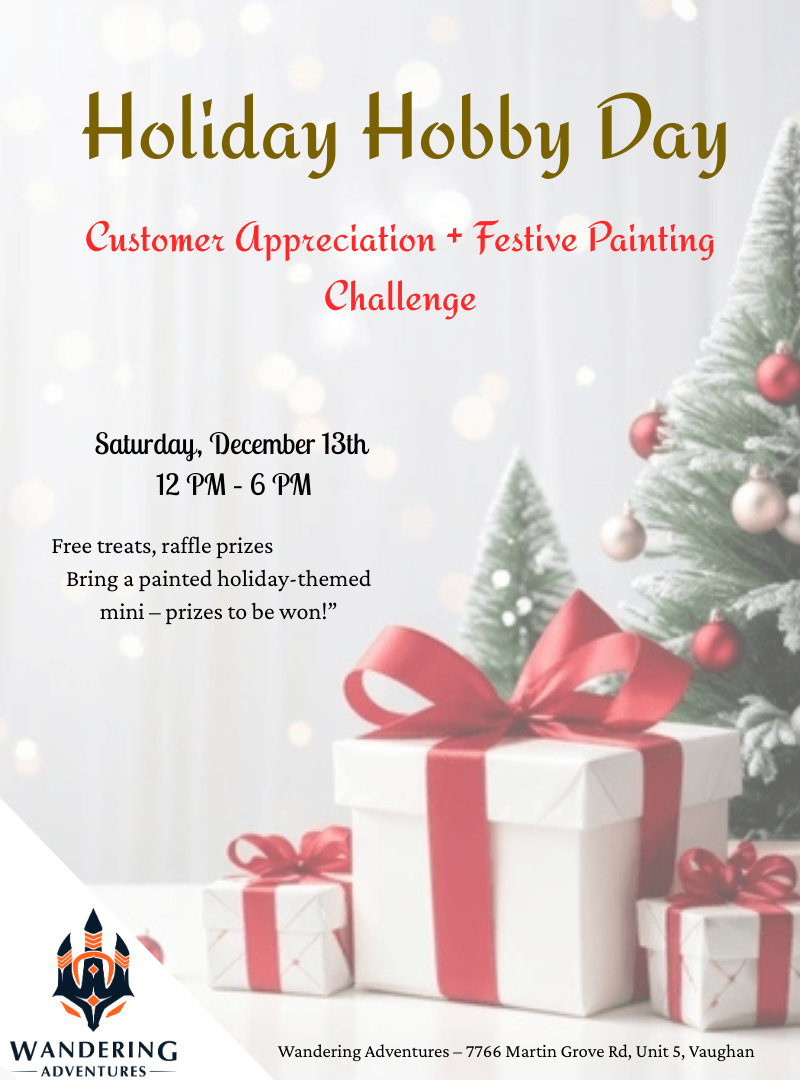 Wandering Adventures Holiday Hobby Day