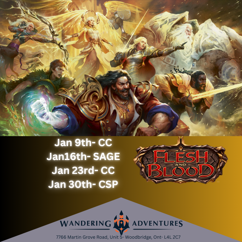 Flesh and Blood Armory: January