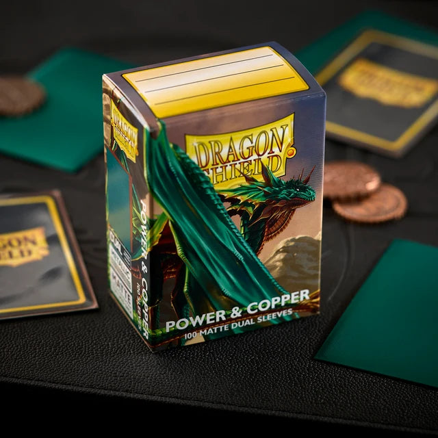 Dragon Shield Sleeves- Power & Copper- Dual Matte 100CT