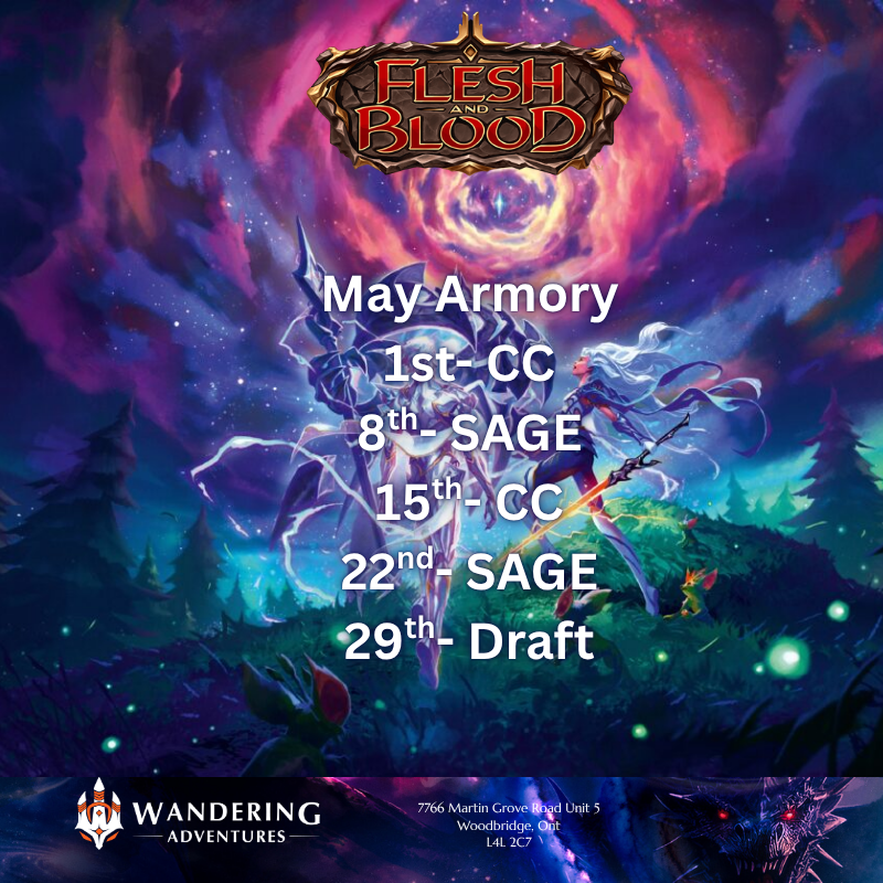 Flesh and Blood Armory (May)