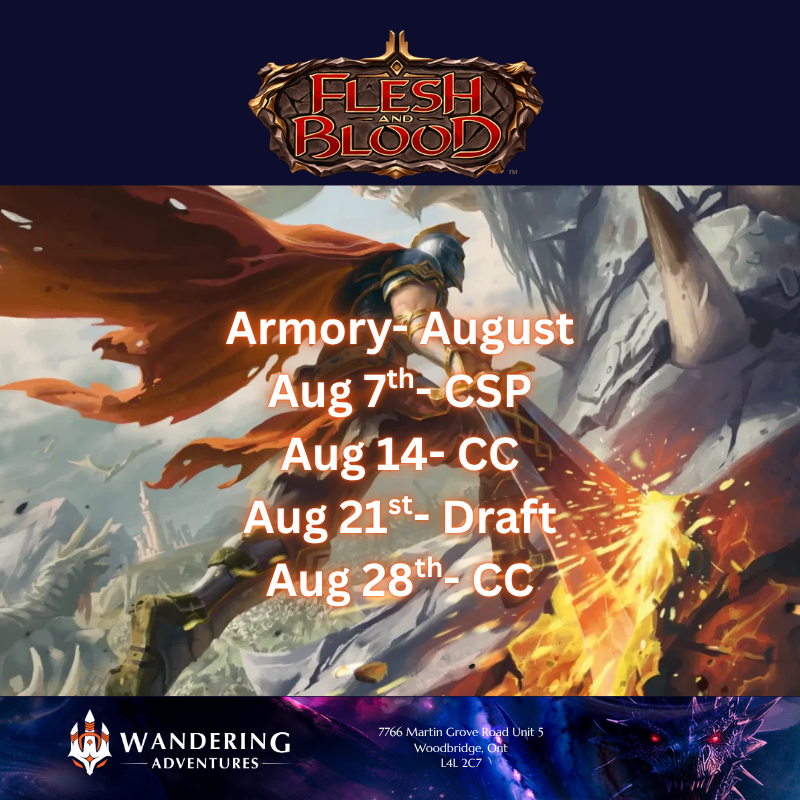 Flesh and Blood Armory (August)