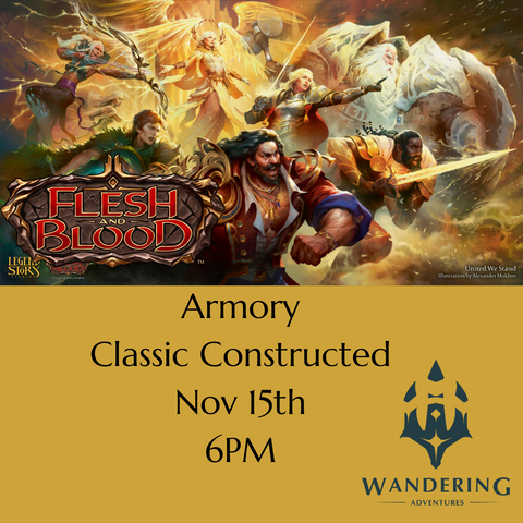 FaB- Armory- Classic Constructed- Nov 15th 6PM