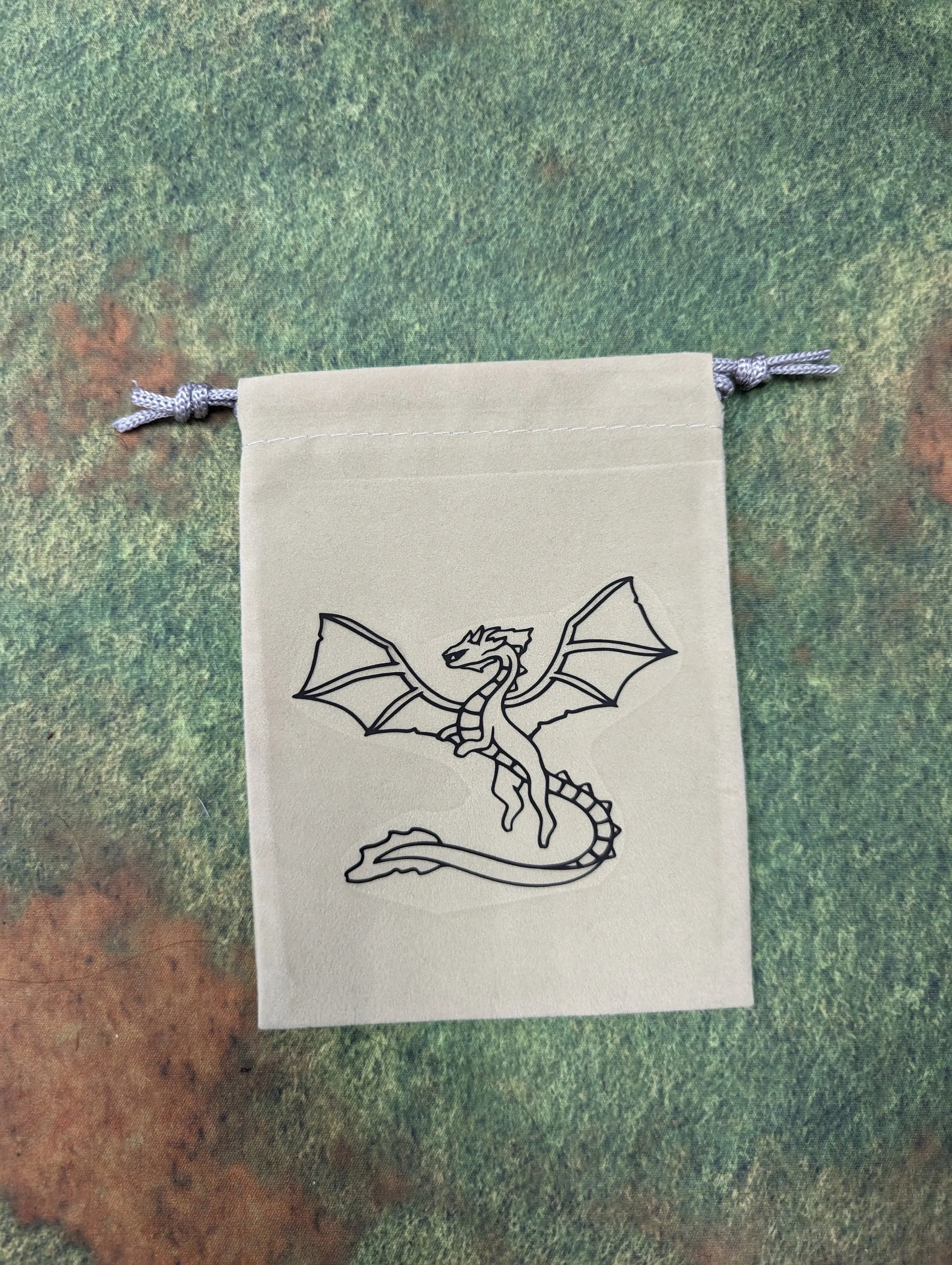 Dice Bag- Dragon Outline (Small)