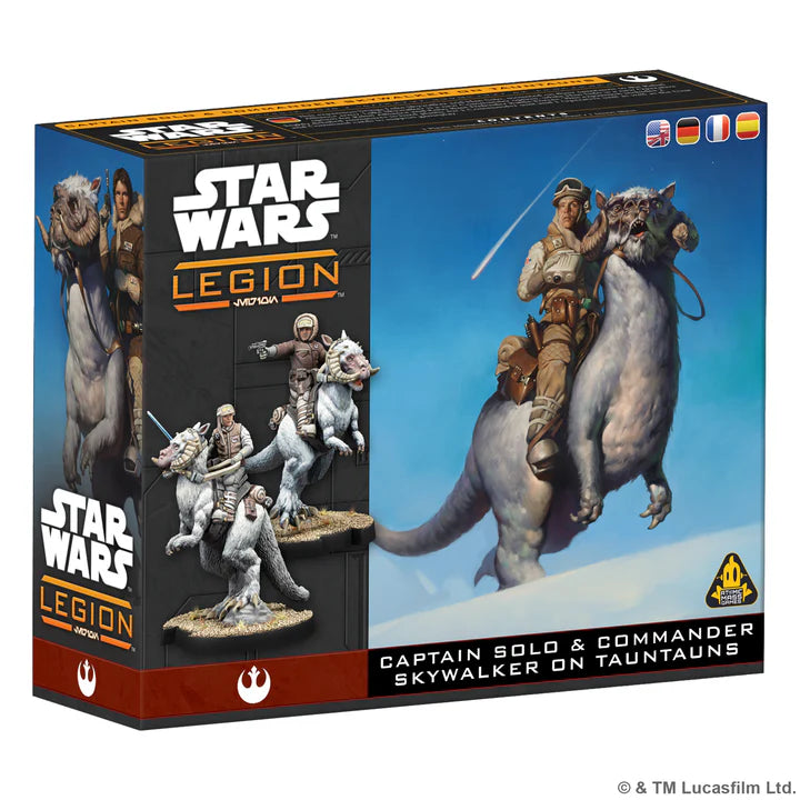 Star Wars Legion: Captain Solo & Commander Skywaler on Tauntauns