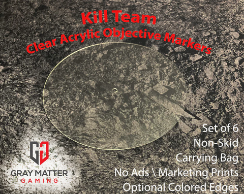 Gray Matter Gaming: Kill Team Objective Markers - Acrylic