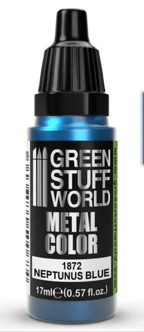 GreenStuffWorld Acrylic Paint: Metallic Neptunus Blue Wandering Adventures