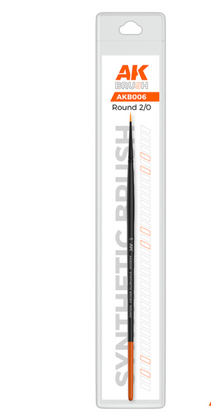 AK Interactive: Round Brushes (multiple sizes)