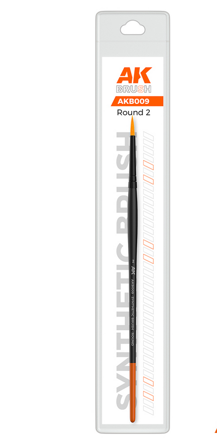 AK Interactive: Round Brushes (multiple sizes)