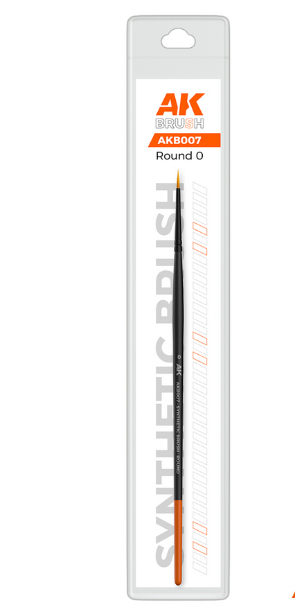 AK Interactive: Round Brushes (multiple sizes)