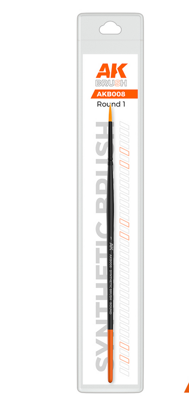 AK Interactive: Round Brushes (multiple sizes)