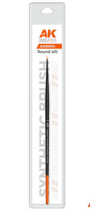 AK Interactive: Round Brushes (multiple sizes)