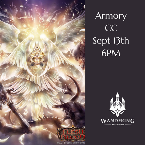 Flesh And Blood Armory: CC Fri Sept 13th @ 6pm