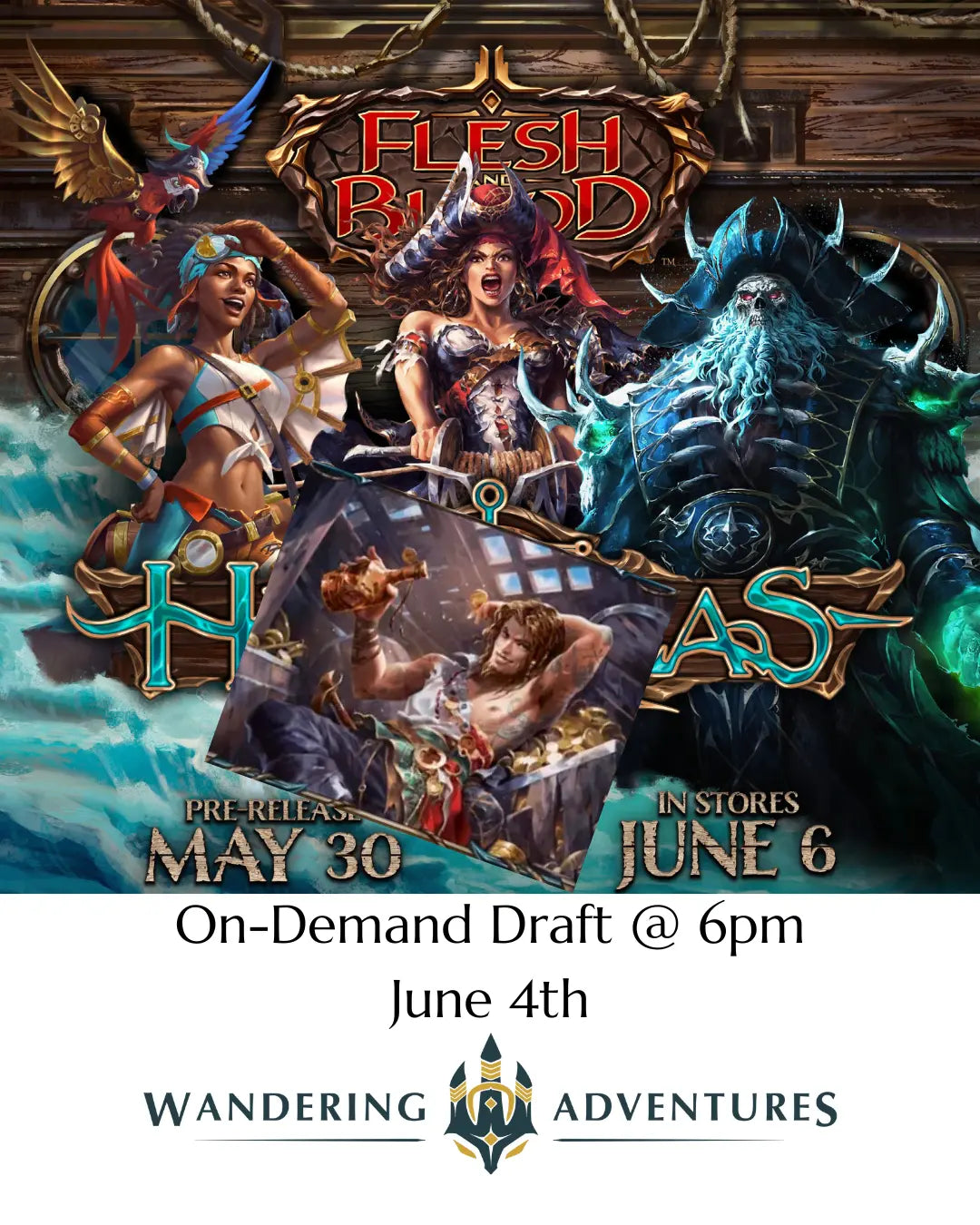 High Seas Booster Draft June 4th @ 6PM (On-Demand)