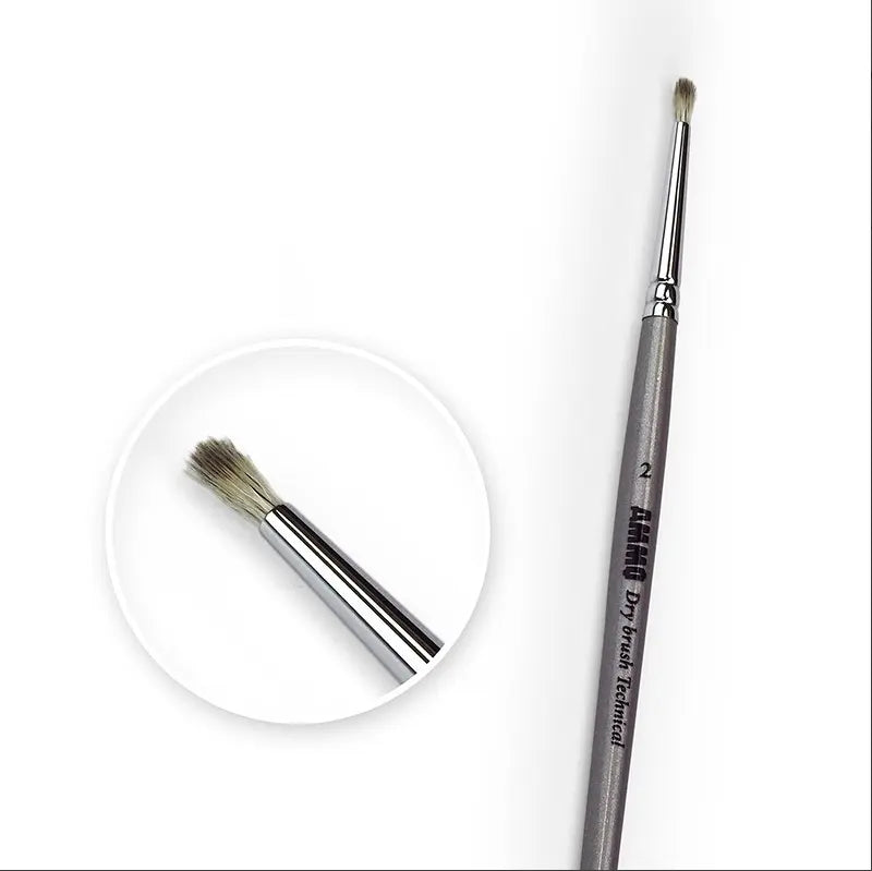 Ammo Mig Ammo Drybrush Technical Brush, 2