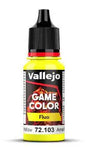 Vallejo Game Color Fluorescent NEW- Yellow Wandering Adventures