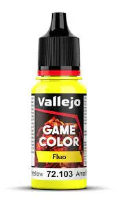 Vallejo Game Color Fluorescent NEW- Yellow Wandering Adventures