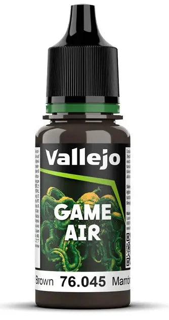 Vallejo Game Air- Charred Brown NEW
