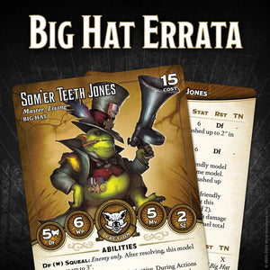 Malifaux: Big Hat Errata Pack