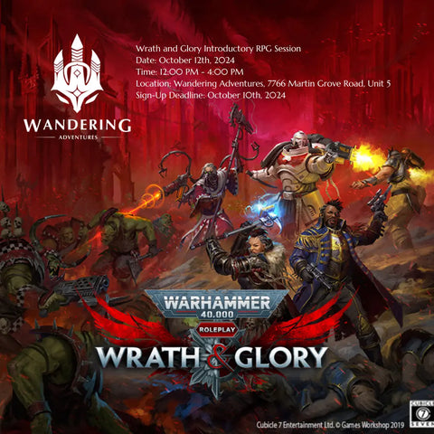 Wrath and Glory Introductory RPG Session Wandering Adventures