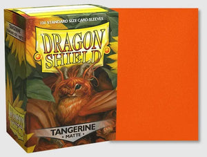 Dragon Shield Sleeves- TANGERINE - Matte 100CT