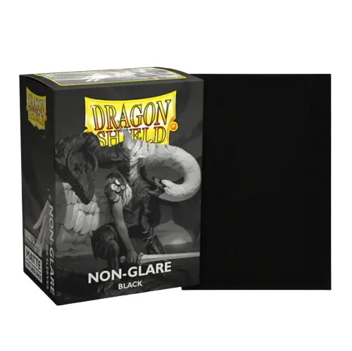 Dragon Shield Sleeves- BLACK- Matte NON-GLARE 100CT
