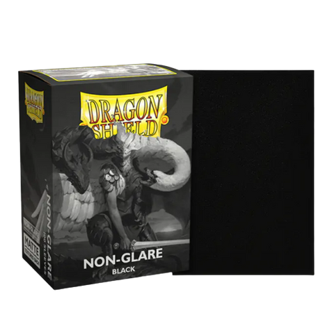 Dragon Shield - BLACK- Matte NON-GLARE 100CT