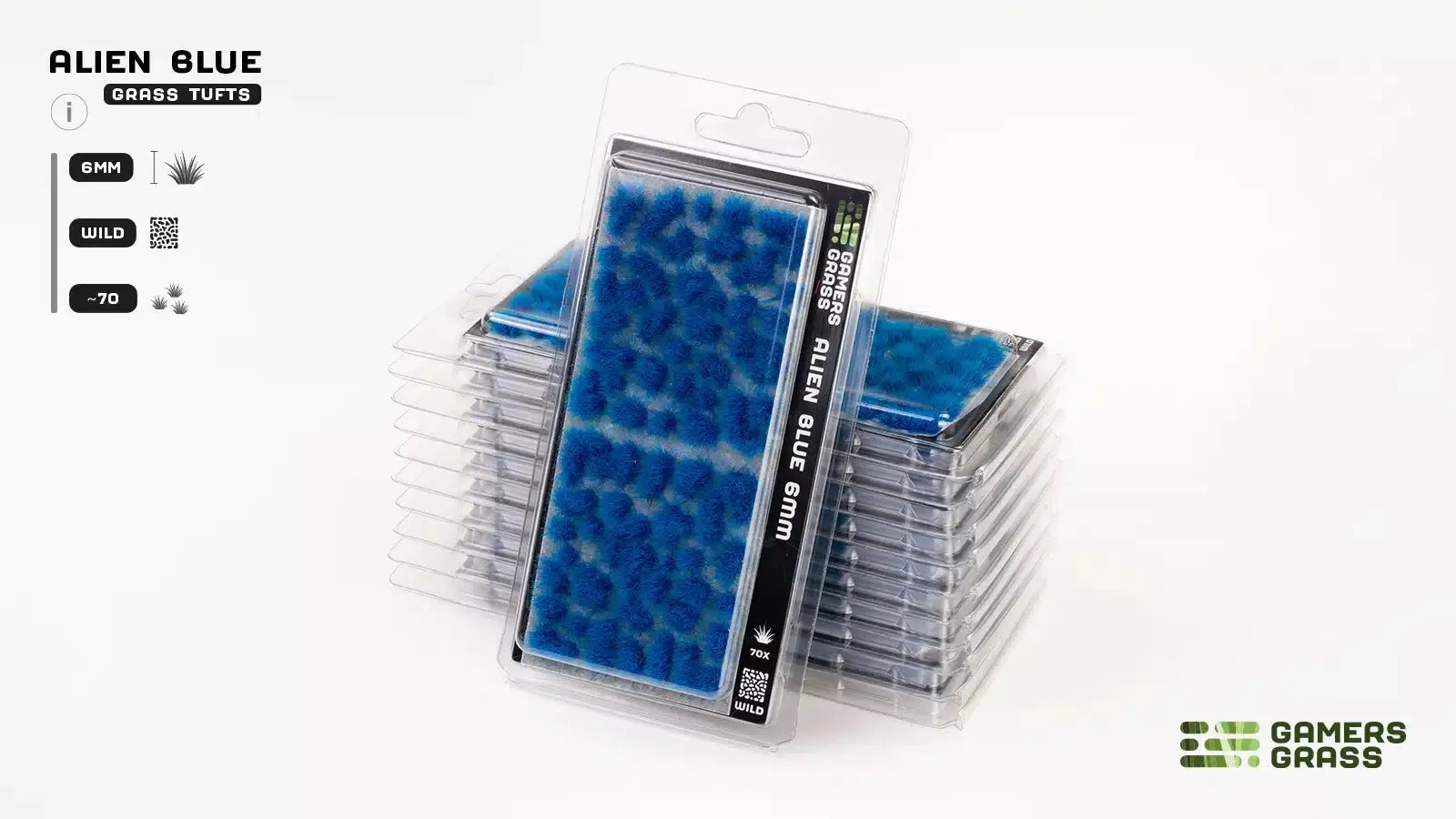 Gamers Grass- Alien Blue (6mm) Tuft - Wild