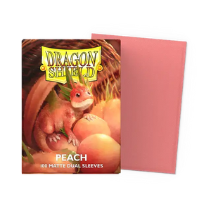 Dragon Shield Sleeves- PEACH- Dual Matte 100CT