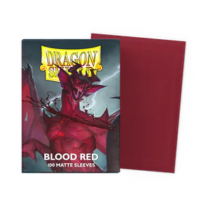 Dragon Shield Sleeves- BLOOD RED- Matte 100CT