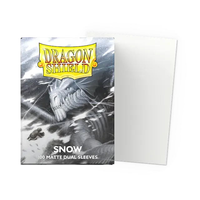 Dragon Shield Sleeves- SNOW- Dual Matte 100CT