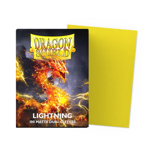 Dragon Shield Sleeves- LIGHTNING - Dual Matte 100CT Wandering Adventures