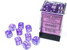 Borealis Purple/white Dice Block (36 Dice)