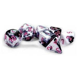 Gemini Black-white/pink 7-Die Set
