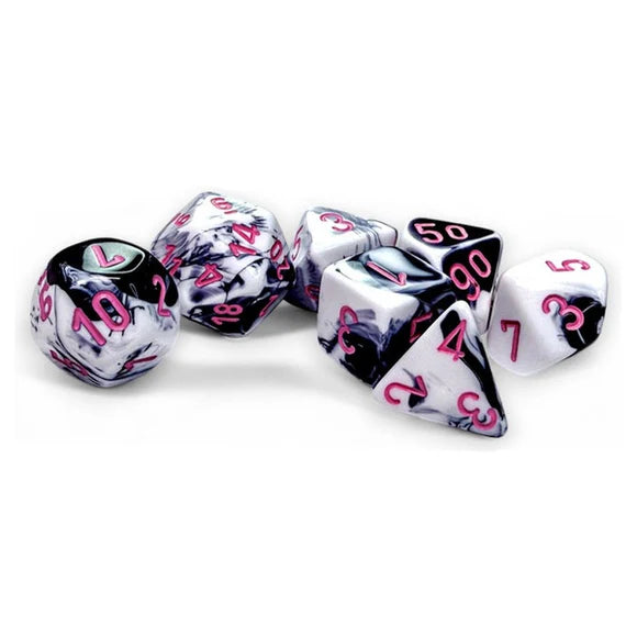 Gemini Black-white/pink 7-Die Set