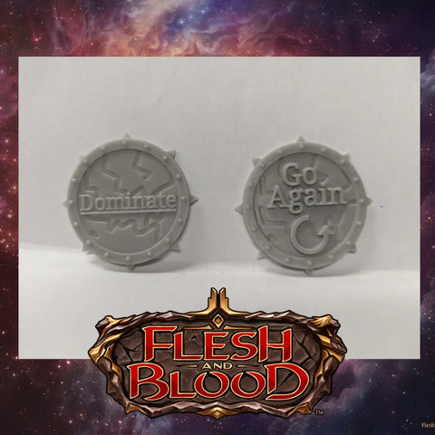 Flesh and Blood Tokens: Go Again/ Dominate Wandering Adventures