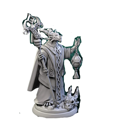 3D Prints: Dragonborn Priest Wandering Adventures