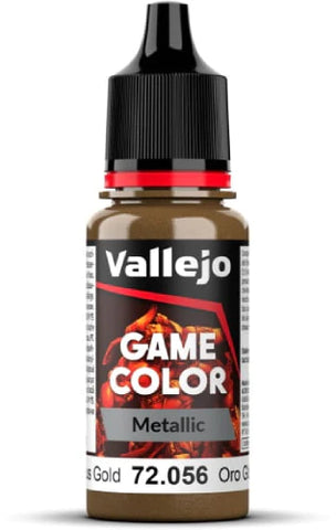 Vallejo Game Color Metallic NEW- Glorious Gold