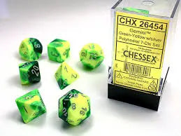 Gemini Green- Yellow/silver 7-Die Set