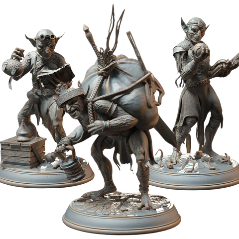 3D Print: Mana Goblins (x3) Wandering Adventures