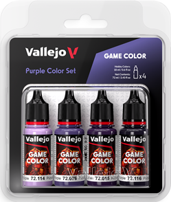 Vallejo Game Color Set: Purple Set
