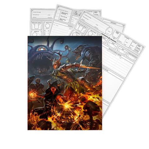 Dungeons and Dragons: 2024 Character Sheets Wandering Adventures