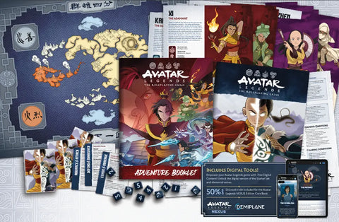 Avatar Legends RPG Starter Set Wandering Adventures