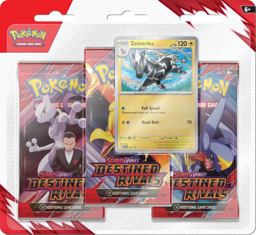 Pokemon TCG Destined Rivals: 3 Pack Blister