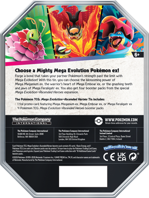 Pokemon TCG: Ascended Heroes Tin (x1)