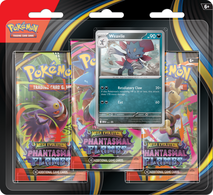 Pokemon TCG: Phantasmal Flames 3PK Blister