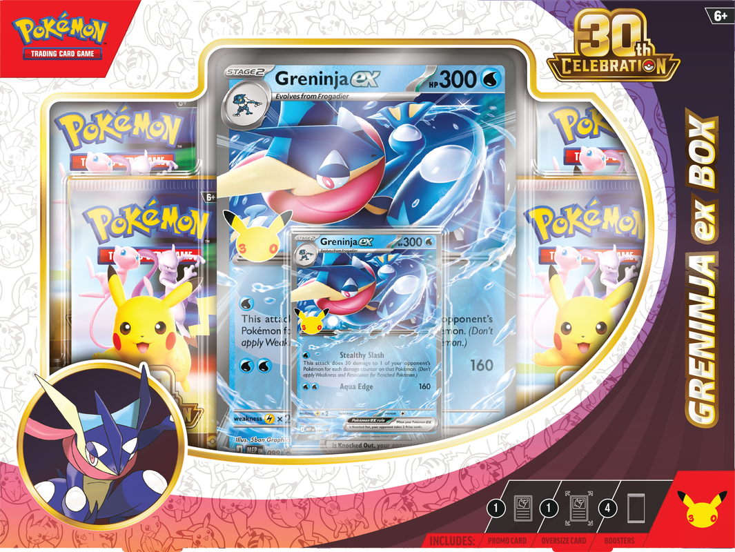 Pokemon TCG: 30th Anniversary Sylveon/ Greninja EX Box