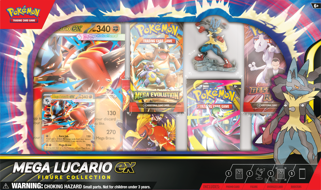 Pokemon TCG: Mega Lucario EX Figure Collection