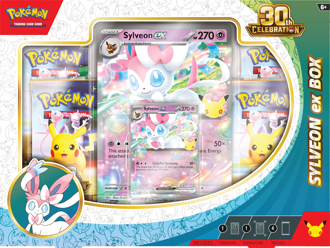 Pokemon TCG: 30th Anniversary Sylveon/ Greninja EX Box